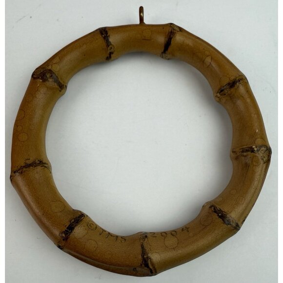 Lot 12 Dozen Bamboo Wood Vintage Curtain Drapes Drapery Rings Hardware - Picture 2 of 4